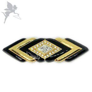 VINTAGE 1980's SWAROVSKI S.A.L. Art Deco brooch